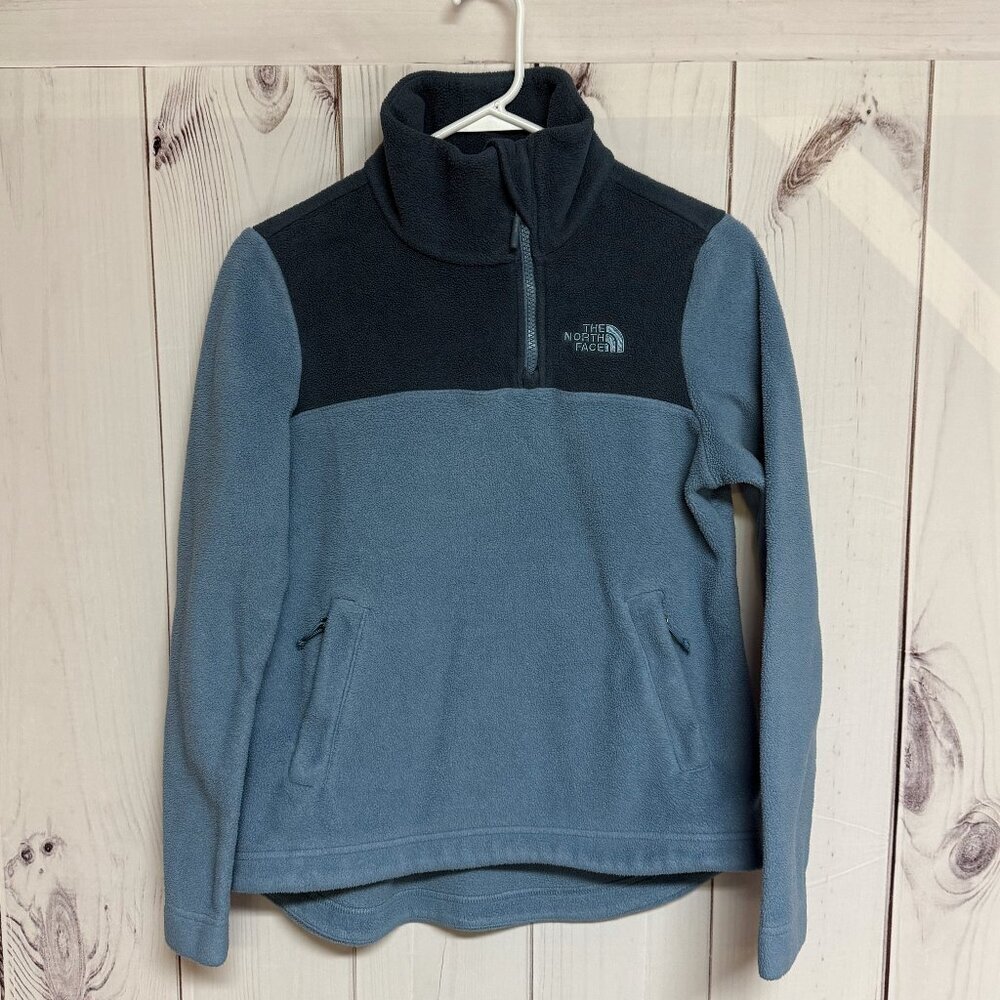The North Face Tolmie Peak 1/4-Zip Fleece Women’s Small Blue EUC